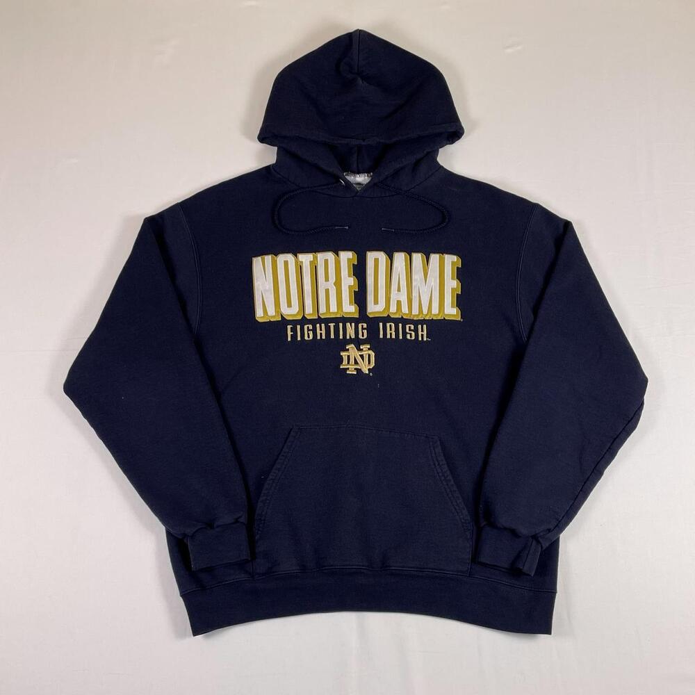 Notre Dame Fighting Irish Hoodie L Champion Navy